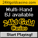 Multi Hand Blackjack available at 24kt Gold Casino!